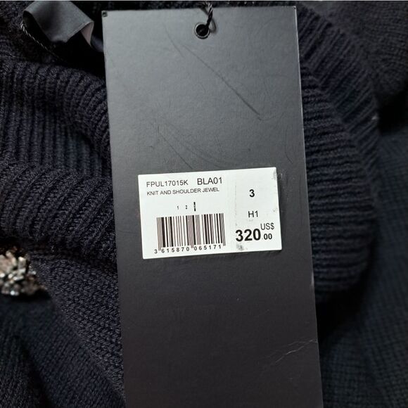 NWT The Kooples Knit and Jewels Sweater - Picture 9 of 10